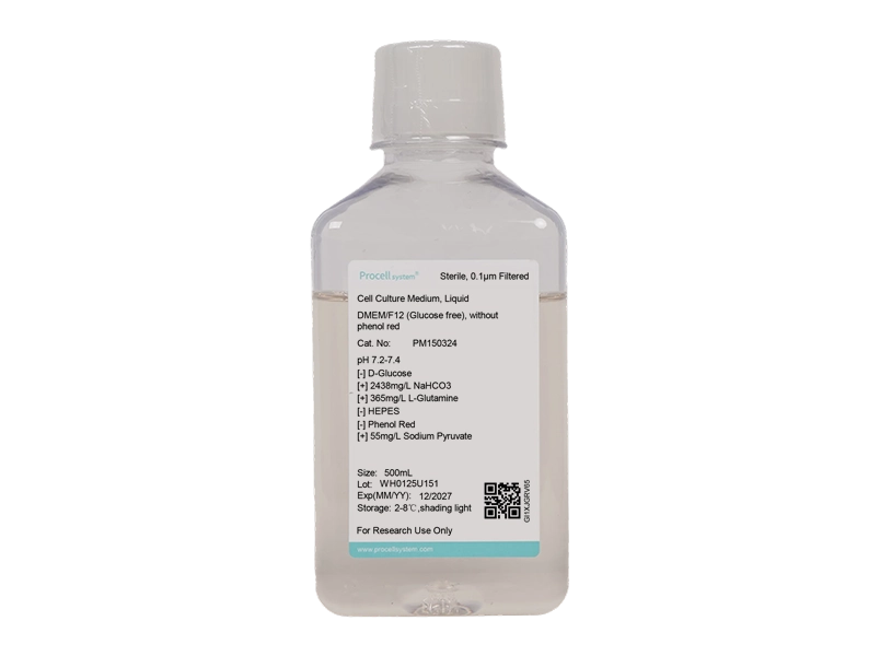 DMEM/F12 (Glucose free), without phenol red