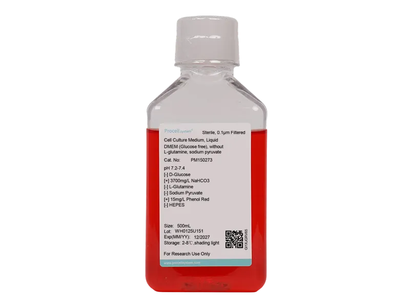 DMEM (Glucose free), without L-glutamine, sodium pyruvate