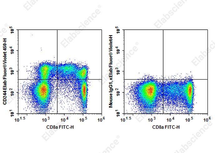 Elab Fluor<sup>®</sup>Violet 450 Anti-Human CD244 Antibody[C1.7] - 1
