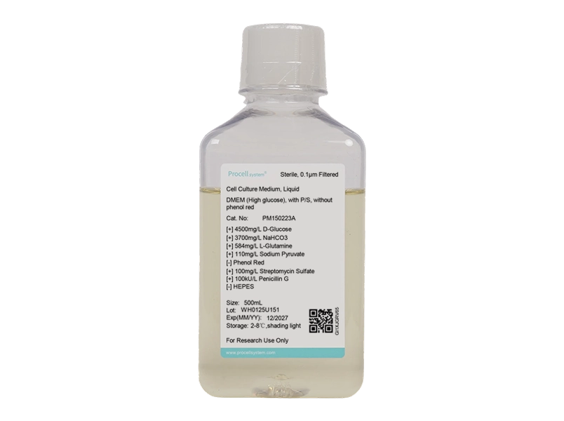 DMEM (High glucose), with P/S, without phenol red - 1