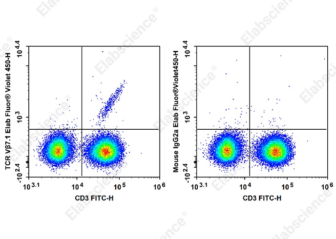 Elab Fluor<sup>®</sup>Violet 450 Anti-Human TCR Vβ7.1 Antibody[ZOE5.1] - 1