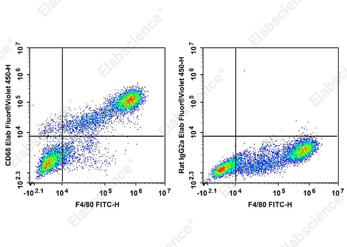 Elab Fluor<sup>®</sup> Violet 450 Anti-Mouse CD68 Antibody[FA-11]-searchlist-1