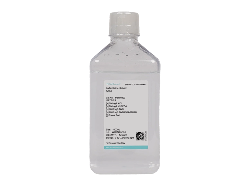 Dulbecco's Phosphate Buffer (DPBS, 1 ×), without calcium, magnesium, phenol red - 2