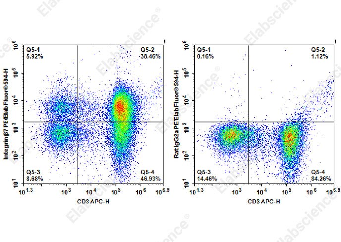 PE/Elab Fluor® 594 Anti-Human/Mouse Integrin β7 Antibody[FIB21]-1