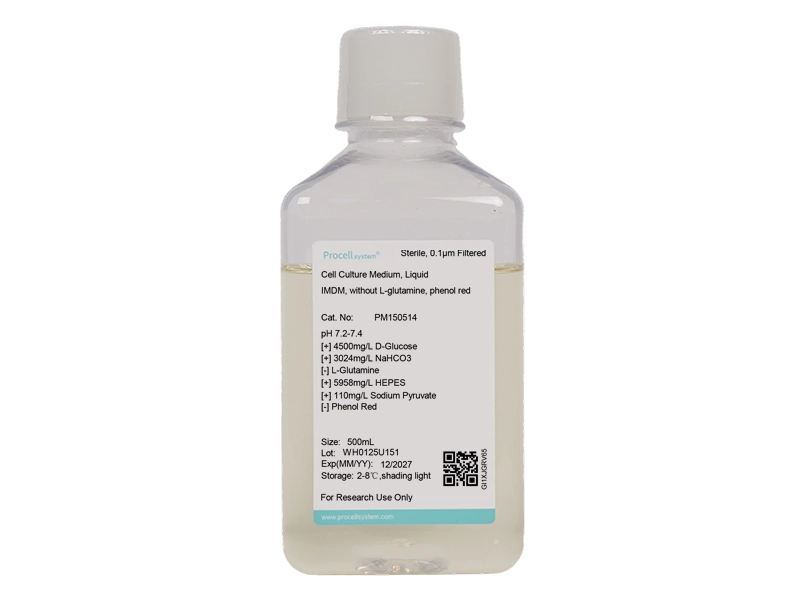 IMDM, without L-glutamine, phenol red