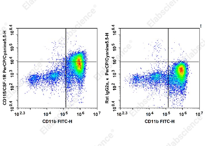 PerCP/Cyanine5.5 Anti-Mouse CD115/CSF-1R Antibody[AFS98] - 1